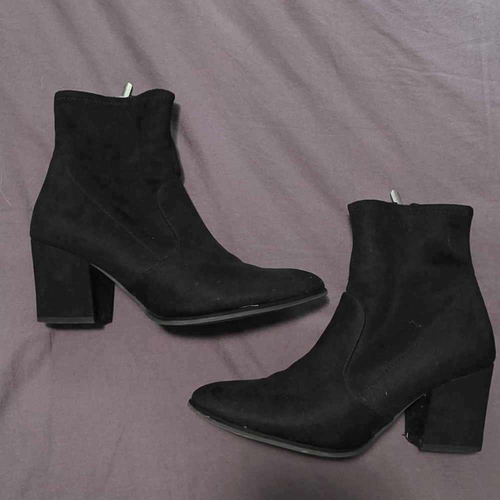 Michael Shannon Black Soft Ankle Booties